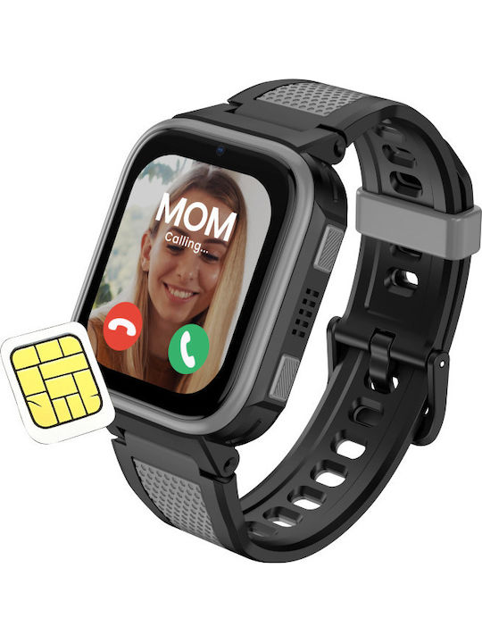 Kiddoboo Детски Смартчасовник WatchMe AI K10 с GPS и Камера Черен