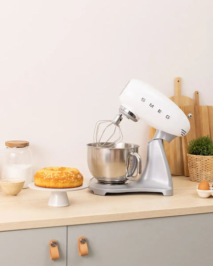 Smeg Кухненски Робот 800W с Неръждаем Стоманен Контейнер 4.8л Бяла