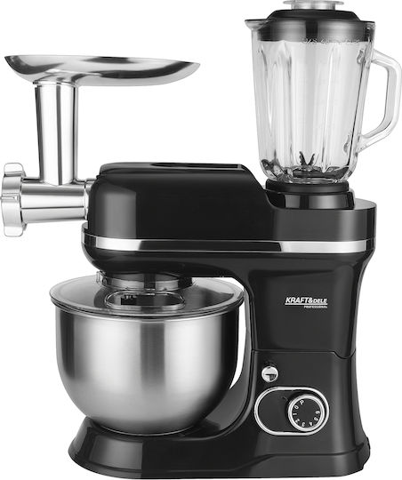 Kraft & Dele Stand Mixer 3000W with Stainless Bowl 5lt