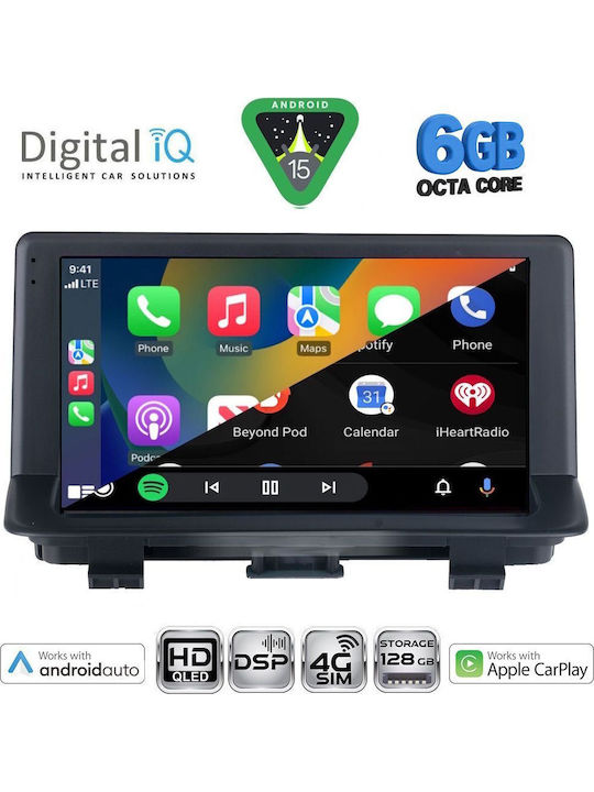 Digital IQ Car Audio System for Audi Q3 2012-2018 Bluetooth USB WiFi GPS Apple CarPlay Android Auto with 9" Touch Screen