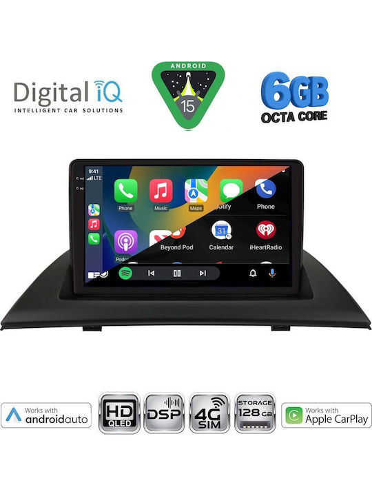 Digital IQ Car Audio System for BMW X3 (E83) 2003-2010 (Bluetooth/USB/WiFi/GPS/Apple CarPlay/Android Auto) with 9" Touch Screen