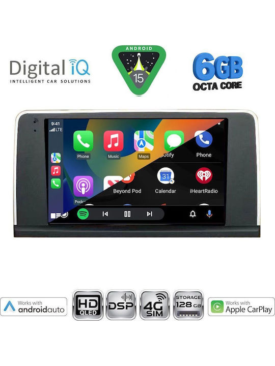 Digital IQ Car Audio System for BMW X5 (E70) / X6 (E71) 2013-2016 (Bluetooth/USB/WiFi/GPS/Apple CarPlay/Android Auto) with 9" Touch Screen