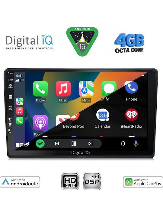 Digital IQ Car Audio System for Citroen C4 / DS4 Bluetooth USB WiFi GPS Apple CarPlay Android Auto with 10" Touch Screen