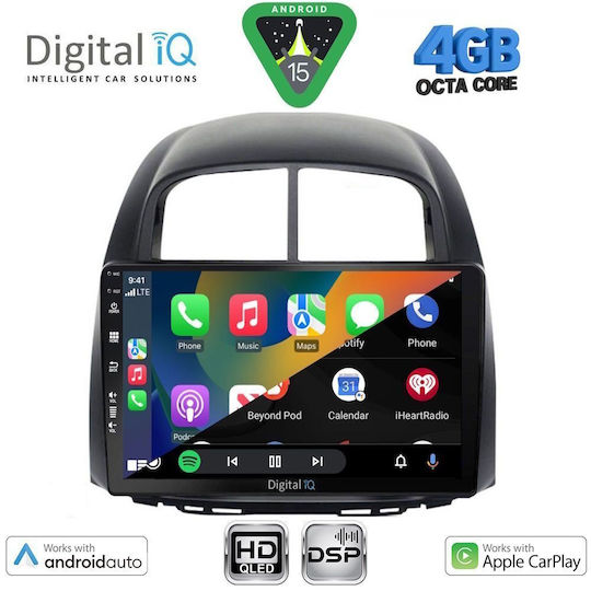 Digital IQ Car Audio System for Daihatsu Sirion 2006-2012 Bluetooth USB WiFi GPS Apple CarPlay Android Auto with 10" Touch Screen