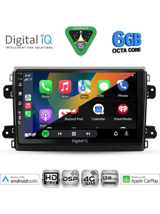 Digital IQ Car Audio System for Fiat Ducato Bluetooth USB WiFi GPS Apple CarPlay Android Auto with 9" Touch Screen