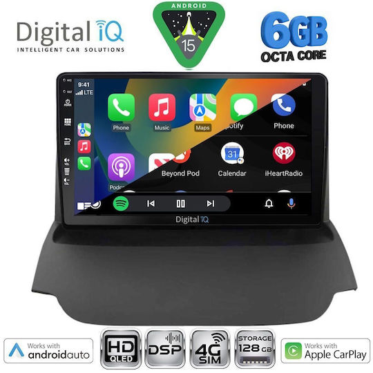 Digital IQ Ηχοσύστημα Αυτοκινήτου για Ford EcoSport 2012-2018 (Bluetooth/USB/WiFi/GPS/Apple-Carplay/Android-Auto) με Οθόνη Αφής 9"