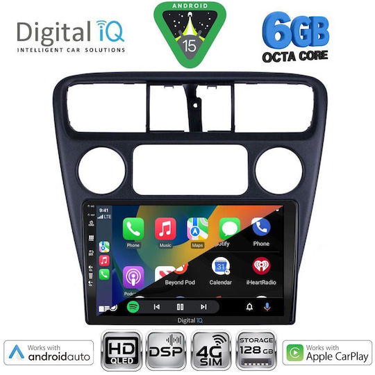 Digital IQ Ηχοσύστημα Αυτοκινήτου για Honda Accord 1998-2004 (Bluetooth/USB/WiFi/GPS/Apple-Carplay/Android-Auto) με Οθόνη Αφής 9"