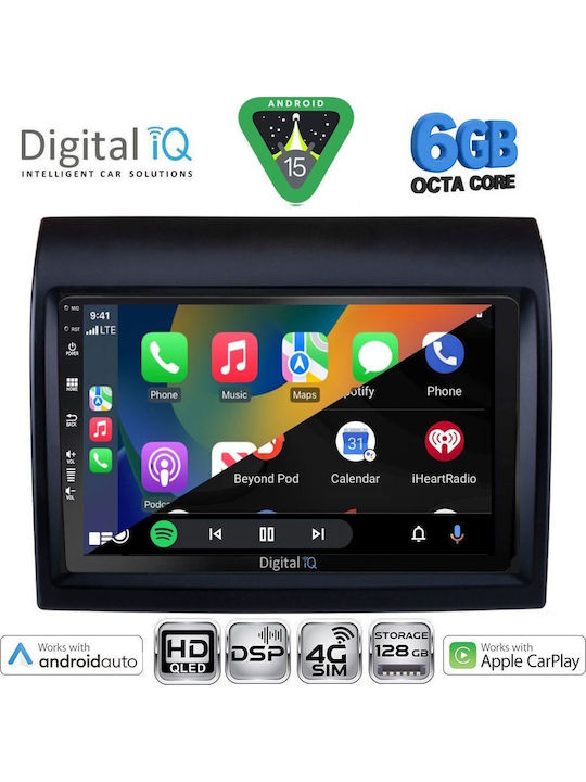 Digital IQ Car Audio System for Peugeot Boxer Fiat Ducato Citroen Jumper 2011-2021 Bluetooth USB WiFi GPS Apple CarPlay Android Auto with 9" Touch Screen