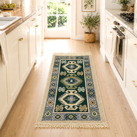 Kotonia Home Χαλί 80x200cm Πράσινο