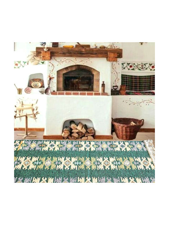 Kotonia Home Wohnzimmer Teppich Grün 60x150cm