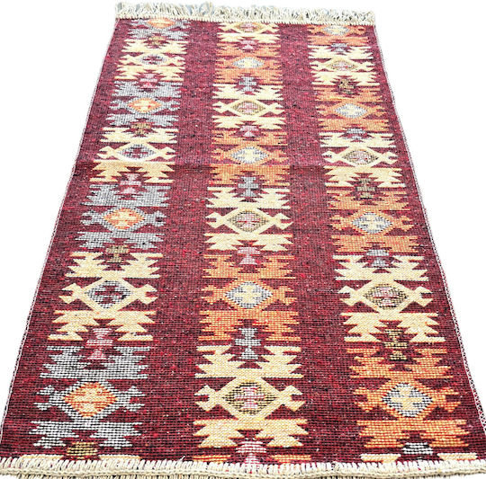 Kotonia Home Kotonia Home Wohnzimmer Teppich Rechteckig Burgundisch 60x90cm