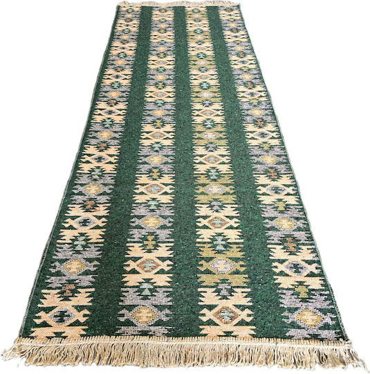 Kotonia Home Wohnzimmer Teppich Grün 60x150cm
