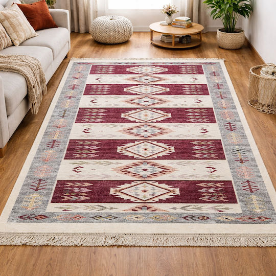 Kotonia Home Χαλί Διάδρομος Μπορντό 80x300cm
