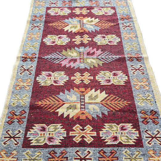 Kotonia Home Wohnzimmer Teppich Rechteckig Burgundisch 60x90cm