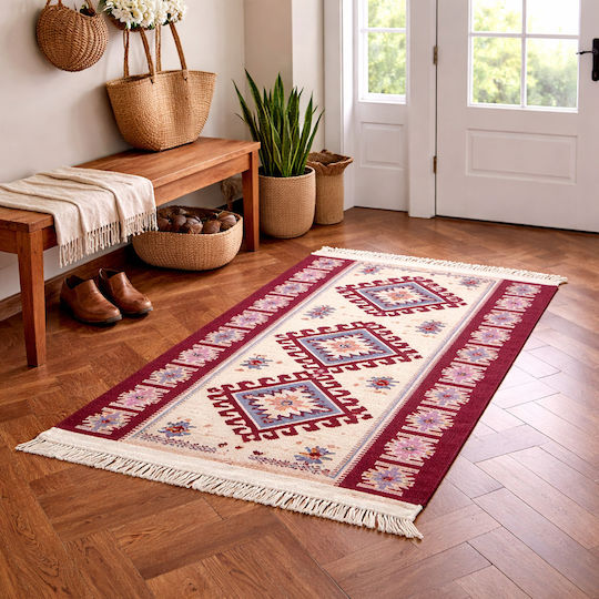 Kotonia Home Χαλί Διάδρομος Μπορντό 60x150cm