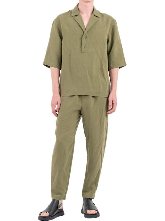300 Дълъг Ръкав Overshirt Каки