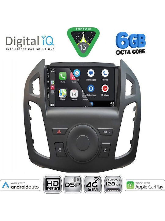 Digital IQ Car Audio System for Ford Transit Connect 2013-2018 (Bluetooth/USB/WiFi/GPS/Apple CarPlay/Android Auto) with 9" Touch Screen