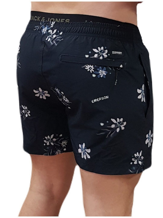 Men's Swim Shorts Midnight Black With Patterns