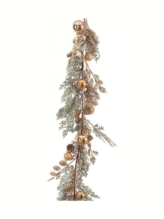 Christmas Garland Frozen Gold 170cm