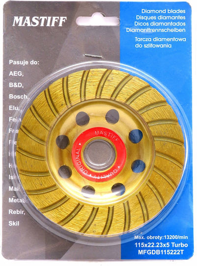 115 Diamant Turbo Becher Schleifscheibe Für Beton Stein