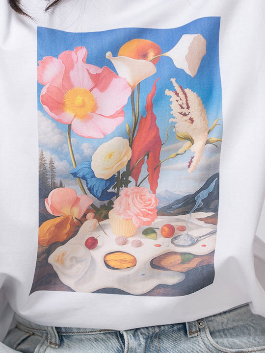Devon Tricou Damă Alb