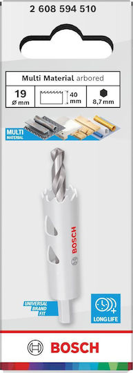 Bosch Пила за отвори Multi Material Dry Cut с Диаметър 19mm за Дърво, Метал и Пластмасово