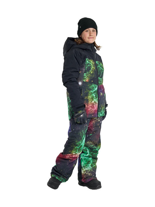 Wasserdicht Kinder Freizeitjacke mit Futter & Kapuze Schwarz