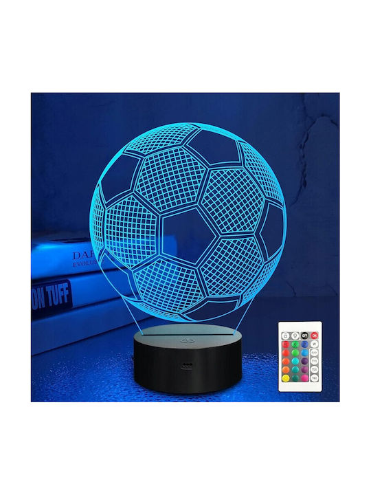 Decorative LED RGB 3D Illusion Lamp 3x3cm