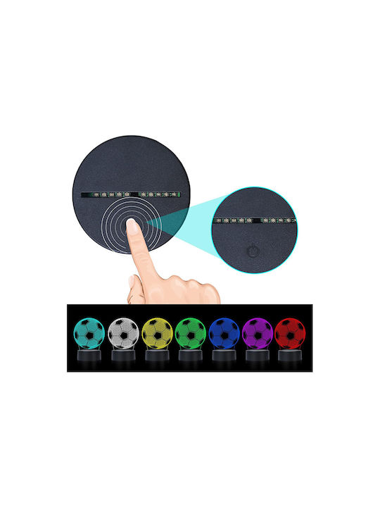 Decorative LED RGB 3D Illusion Lamp 3x3cm