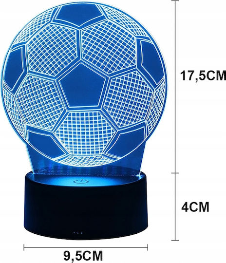 Lămpi Decorative Pentru Masă LED RGB Iluzie 3D 3x3cm