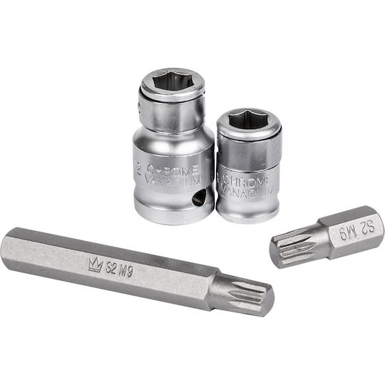 22-piece Bit Set Spline M4-m18 S2