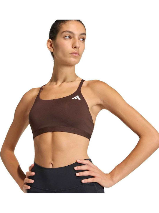 Sport-BHs Damen Bra Kaffee