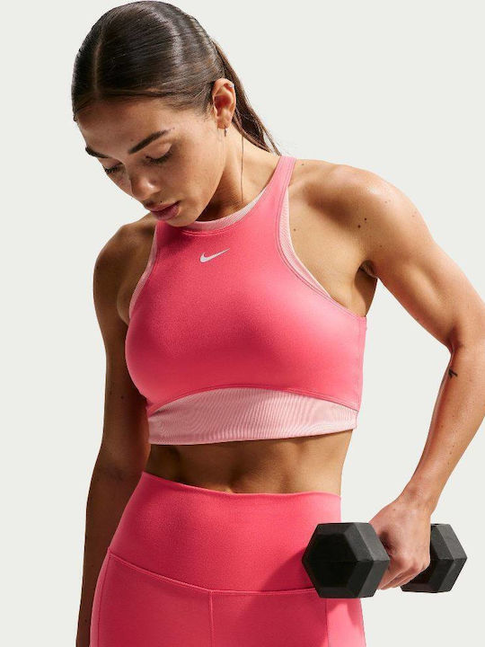 Women's Athletic Sports Bra Coral / White