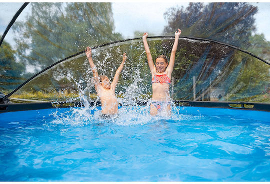 Exit Toys Runde Schwimmbecken Holz 360x122cm Braune