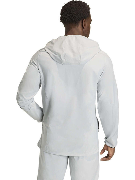 adidas Αθλητική Ζακέτα Γκρι