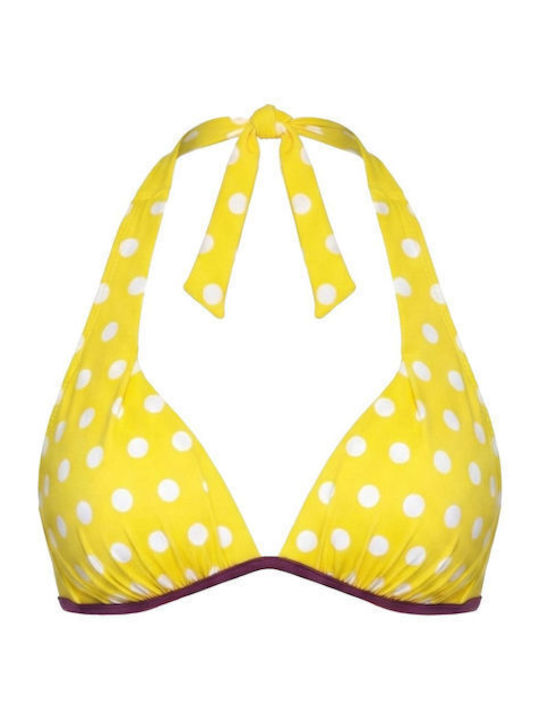Top Bikini Cu Burete Galben
