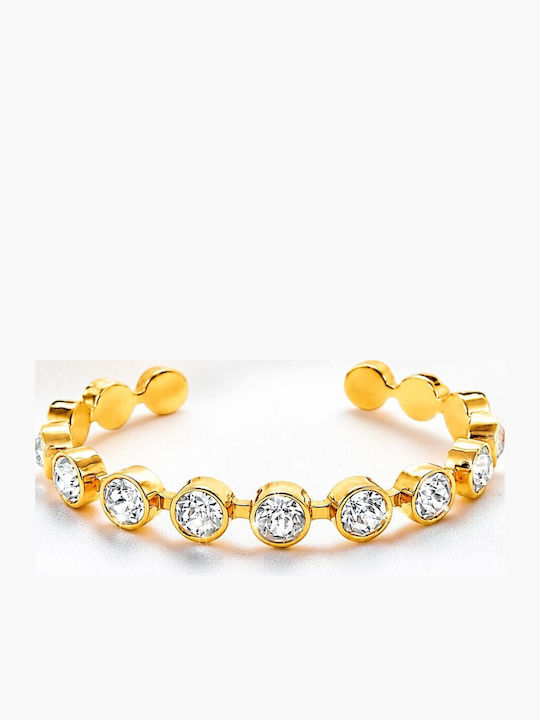 Rebecca Damen Armband Handschellen aus Messing Vergoldet