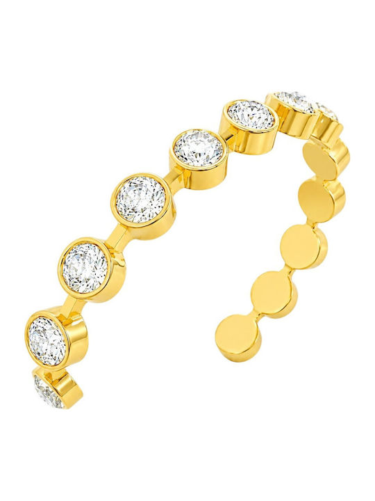 Rebecca Damen Armband Handschellen aus Messing Vergoldet