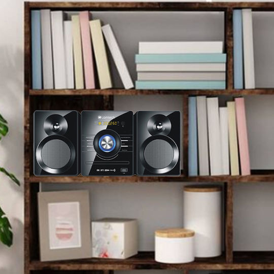 Lamtech Ηχοσύστημα 2.0 LAM112532 30W με CD Player και Bluetooth Μαύρο