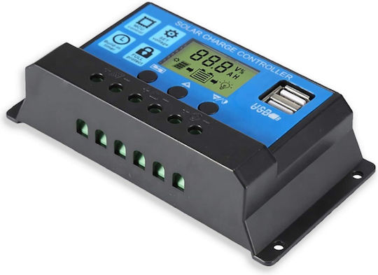 Intelligenter Regler Controller Photovoltaik Solarpanel 12V 24V 10Ah 2xUSB