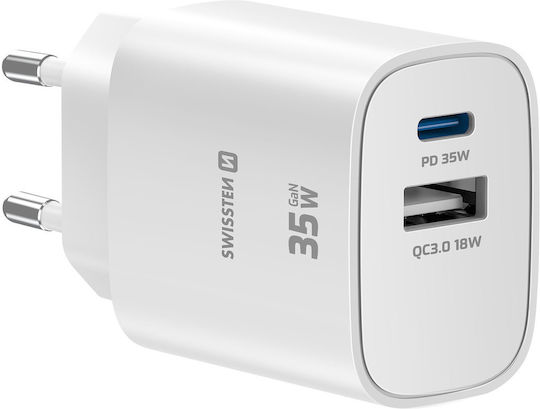 Swissten USB-C Universal Laptop Charger 87W without Power Cable