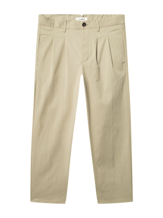 Men's Elastic Trousers Dark Beige