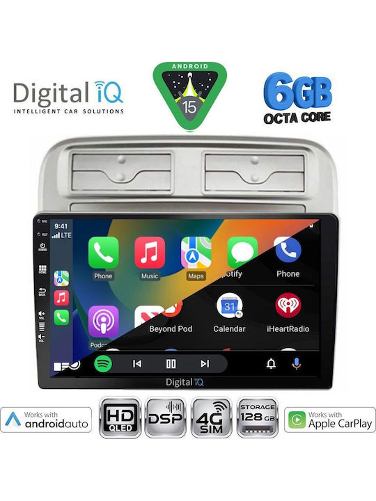 Digital IQ Car Audio System for Fiat Grande Punto 2005-2012 Bluetooth USB WiFi GPS Apple CarPlay Android Auto with 9" Touch Screen