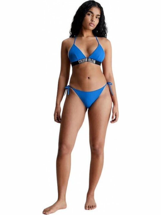 Bikini Slip with Ties Blue