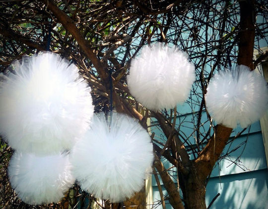 PartyDeco Decoration Fabric Tulle 30x900cm Ecru