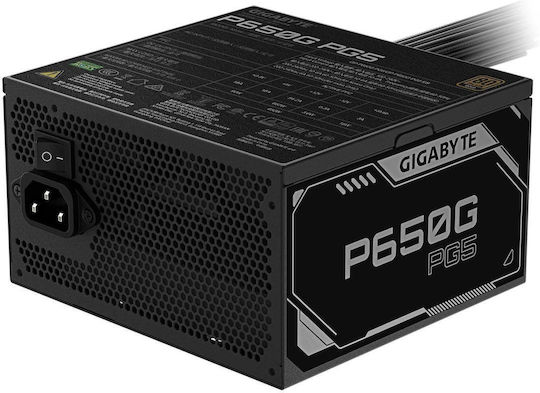 Gigabyte GP-P650G 650W Μαύρο Τροφοδοτικό Υπολογιστή Full Wired 80 Plus Gold