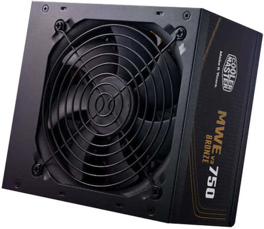 CoolerMaster MWE 750 Bronze v3 750W Μαύρο Τροφοδοτικό Υπολογιστή Full Wired 80 Plus Bronze