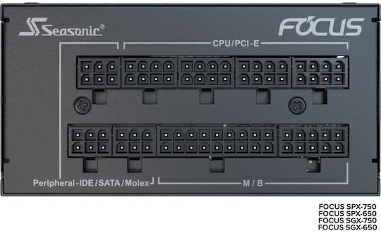 Focus SPX 750W Μαύρο Τροφοδοτικό Υπολογιστή Full Modular 80 Plus Platinum