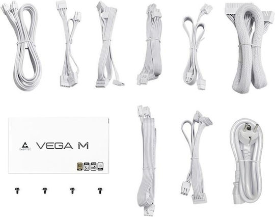 Chieftec VEGA M 1000W Λευκό Τροφοδοτικό Υπολογιστή Full Wired