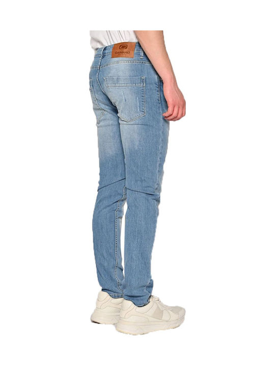Herren Jeanshosen Elastisch Slim Fit Blau